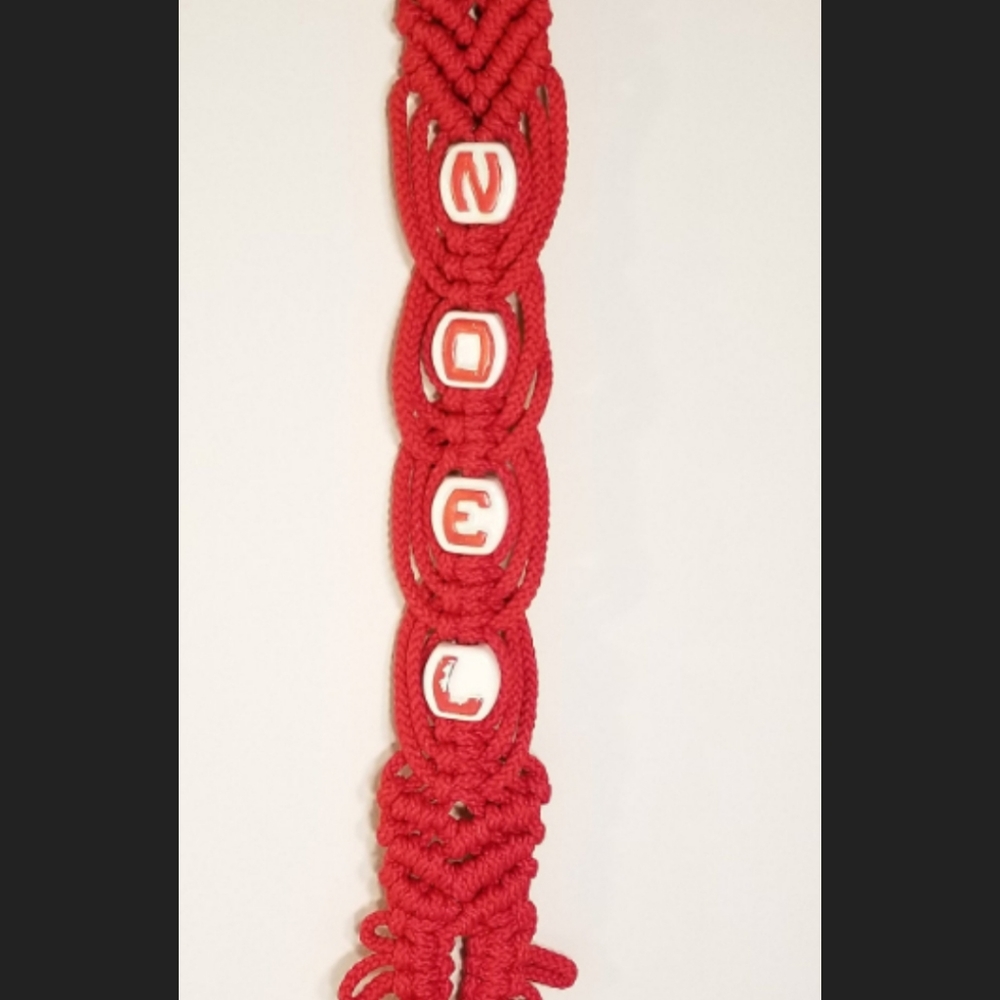 Vintage Christmas Macrame Noel Wall Hanging